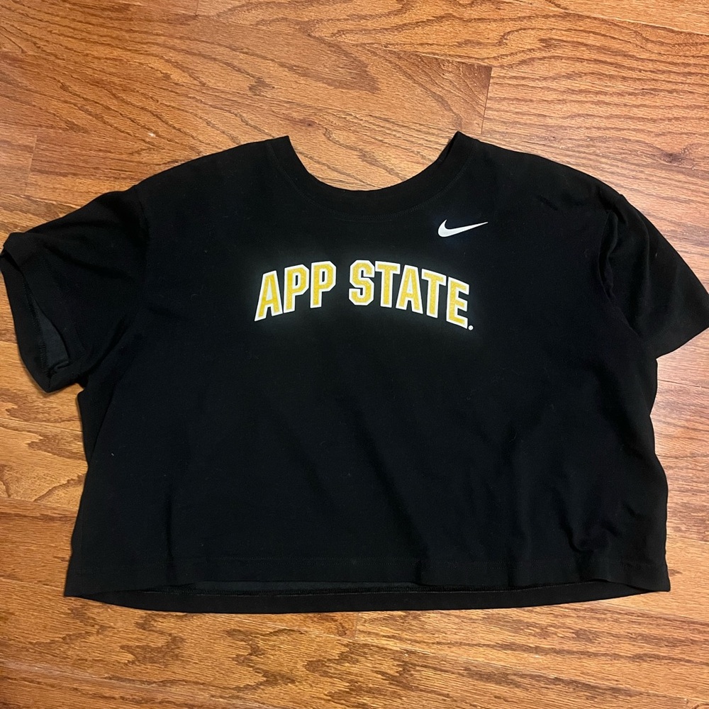 Black Nike Appalachian State Cropped T-Shirt